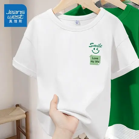 真维斯童装男童短袖t恤夏季儿童夏款纯棉亲肤半袖大童休闲体恤衫图片