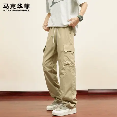 马克华菲美式伞兵裤男2025新款秋季直筒冲锋裤男款运动休闲裤子X商品大图