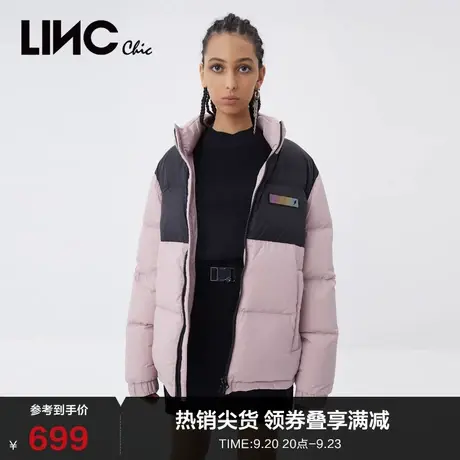 LINCCHIC金羽杰羽绒服男女同款面包感短款羽绒服女冬季N21802182商品大图