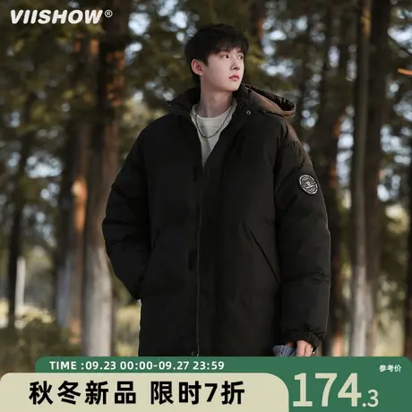 VIISHOW连帽棉服男冬季加厚保暖棉袄冲锋夹克潮牌宽松面包服外套商品大图