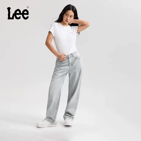【张凌赫代言】Lee25秋冬新品429标准中腰直脚五袋款浅蓝女牛仔裤商品大图