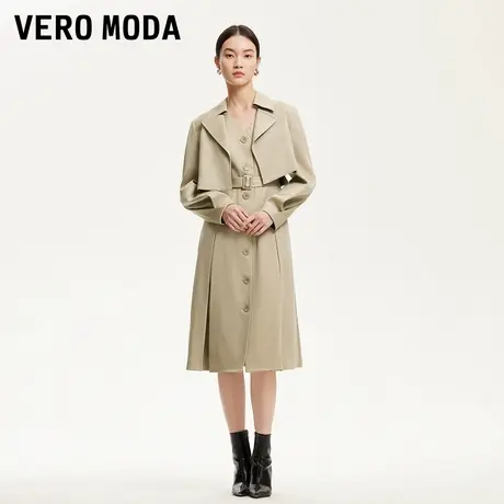 【来了就好】Vero Moda风衣25春新款系带连衣裙短外套325121005商品大图