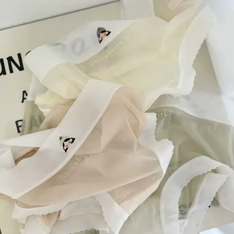 薄如蝉翼~春夏飘飞面膜冰丝裸感女士内裤轻速干打底短裤薄款2023商品大图