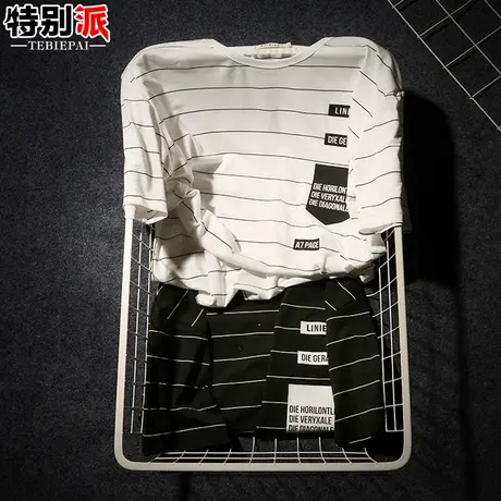 夏季短袖t恤男韩版潮学生半袖青年圆领修身帅气衣服男士体恤小衫图片