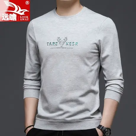 卫衣男款春秋季2022新款宽松圆领套头长袖t恤男装打底衫男士上衣商品大图