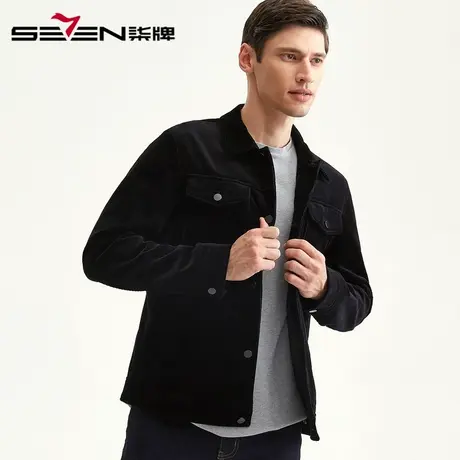 【清仓】柒牌男装翻领夹克外套韩版休闲茄克青中年秋季工装服上衣商品大图