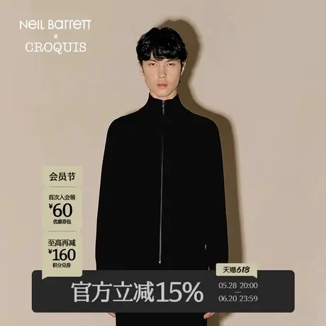 【Neil Barrett联名】速写男装秋冬新品休闲毛衫开衫绵羊毛潮上衣商品大图