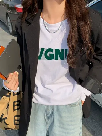 白色仿棉女士内搭打底衫2023新款秋冬季显瘦遮肉加绒长袖t恤上衣图片