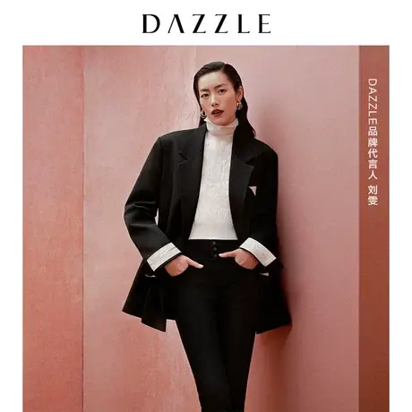 刘雯同款DAZZLE迪士尼米奇系列 地素奥莱春针织马甲打底2E1E2081C商品大图
