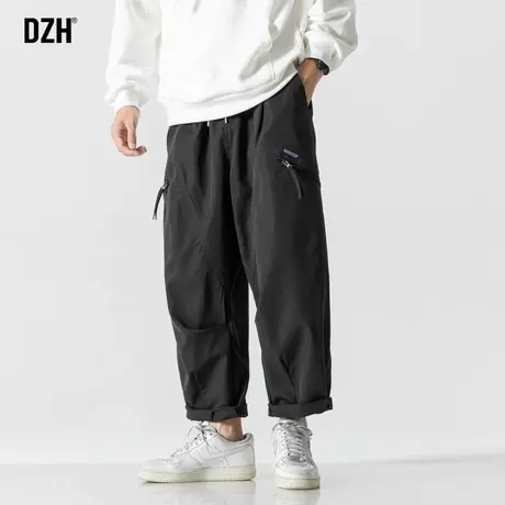 男士日系直筒工装裤高街裤子男潮牌痞帅直筒裤休闲裤宽松秋季男裤商品大图