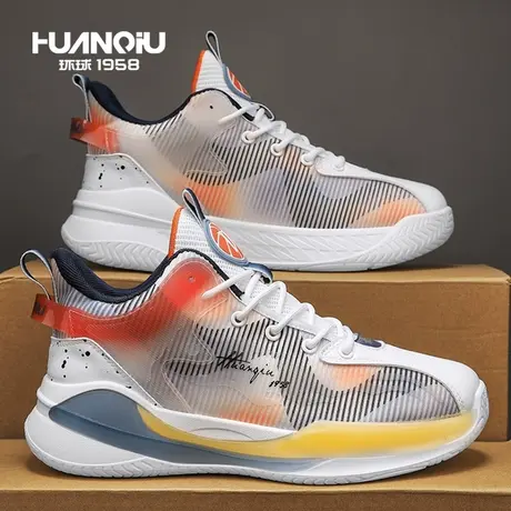 环球男鞋2024新款冬季休闲内增高体育生篮球实战防滑高帮运动潮鞋商品大图