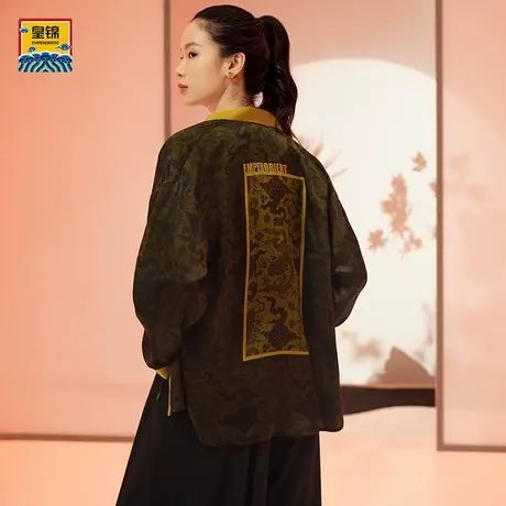 爱慕皇锦女士翻领长袖衬衫可外穿-龙吟HJ21439图片