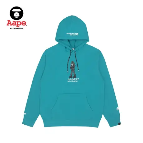 AAPER男装秋冬猿人军团印花加绒连帽卫衣3863XXH商品大图