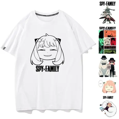 SPY FAMILY间谍过家家周边漫画阿尼亚福杰短袖t恤衫ins潮半袖图片