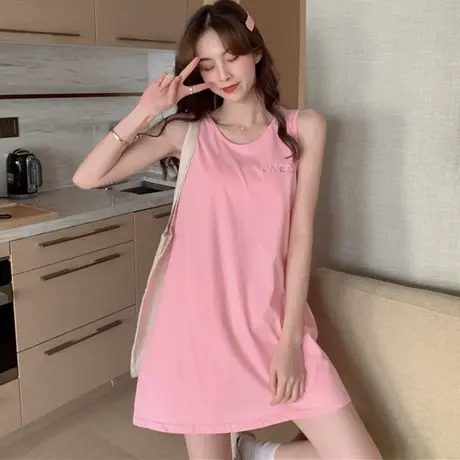 泫雅吊带坎肩运动背心无袖t恤女夏外穿网红蓝球服宽松bf风上衣潮图片