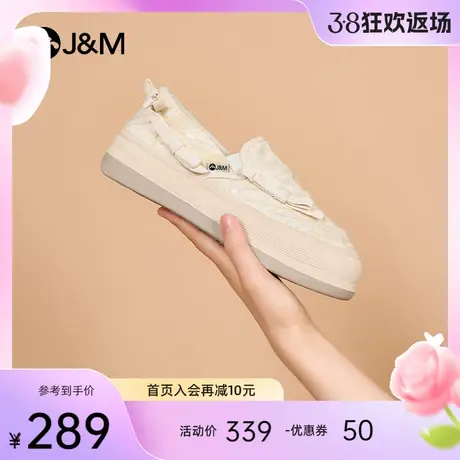 快乐玛丽乐福鞋女2024春季新款时尚蝴蝶结懒人一脚蹬厚底休闲单鞋图片