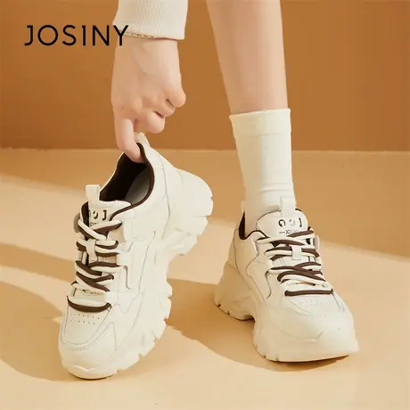 Josiny/卓诗尼厚底老爹鞋女款2024新款春季小个子增高运动休闲鞋商品大图