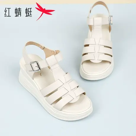 红蜻蜓时尚女凉鞋2025年新款百搭老爹鞋女休闲厚底7cm夏季日常鞋商品大图