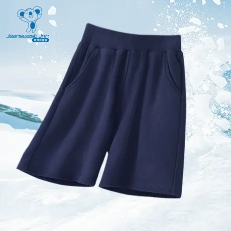 VS真维斯男童纯棉短裤夏季款纯色松紧腰运动休闲裤童装裤子商品大图