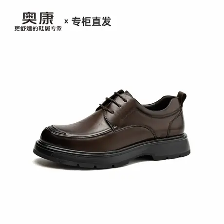 奥康英伦男鞋2025新款春秋经典商务正装绅士皮鞋真皮厚底德比鞋男商品大图