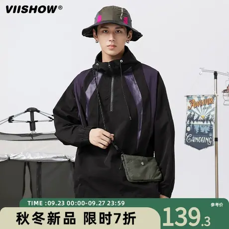 VIISHOW日系cityboy工装夹克男秋季男宽松户外冲锋衣百搭休闲外套商品大图