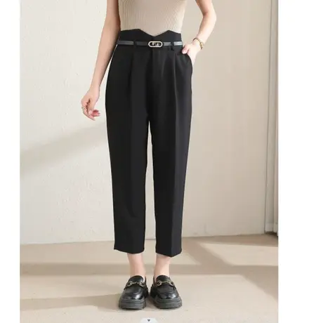 时尚气质休闲西装九分裤女士2023年春季新款百搭显瘦休闲裤商品大图