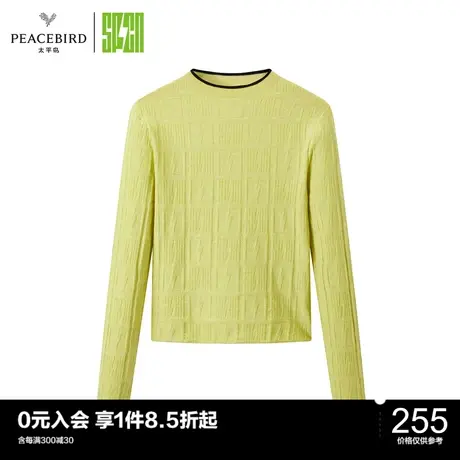 太平鸟年冬季新款SPCN提花线套衫ASEBC4510图片
