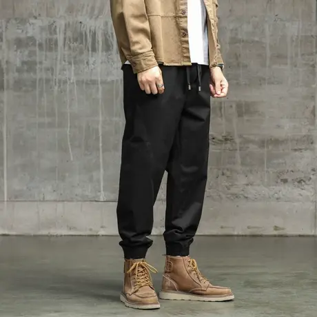 微弹时尚裤子男款百搭工装裤男潮流束脚工装裤休闲男装裤子休闲男商品大图