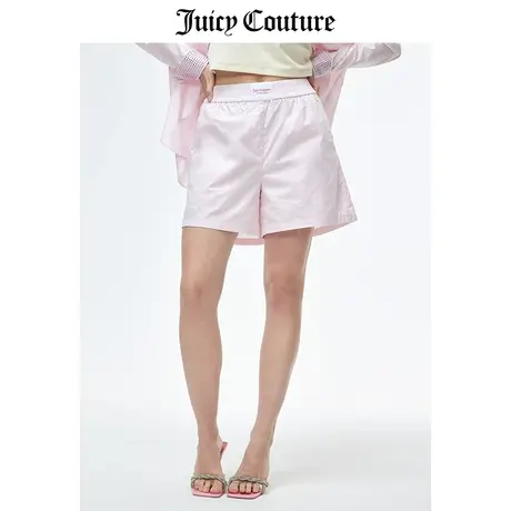 Juicy Couture橘滋短裤女2023春季新款美式运动宽松梭织休闲裤商品大图