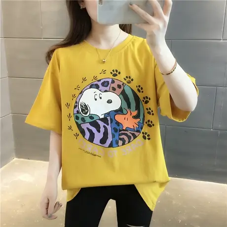 短袖t恤女夏季新款2023韩版女装卡通体恤打底衫潮学生上衣服ins图片