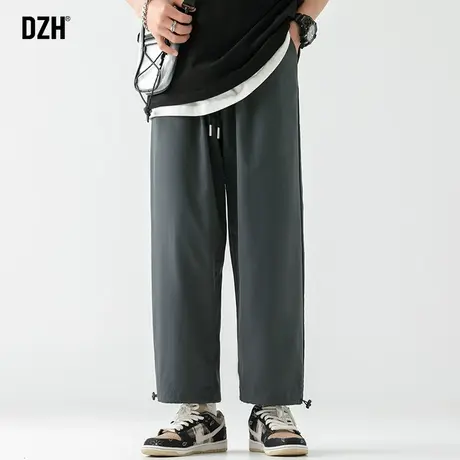 男士新款直筒裤垂感高级感裤子休闲长裤男秋季运动裤宽松裤阔腿裤商品大图