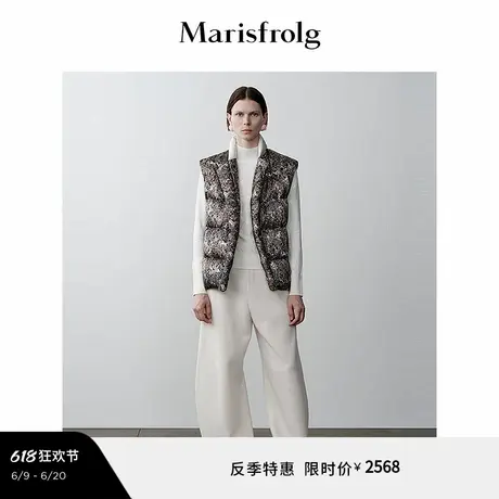 【艺术家灵感】Marisfrolg玛丝菲尔冬立领设计感羽绒马甲外套图片