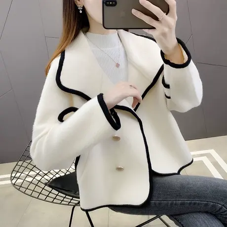 早秋女士小香风短外套女上衣秋冬2023年新款爆款洋气西装开衫春秋图片