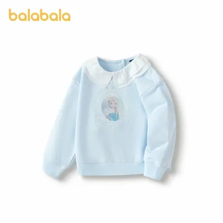 【艾莎IP】巴拉巴拉童装女童卫衣2025秋装新款上衣绣花潮图片