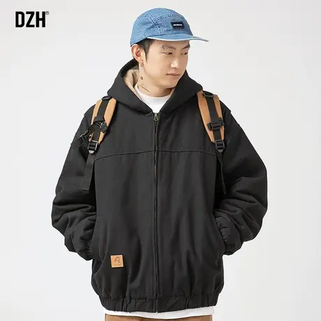 男士冬季加绒加厚棉袄外套男款连帽羊羔绒棉衣男棉服情侣冬装夹克商品大图