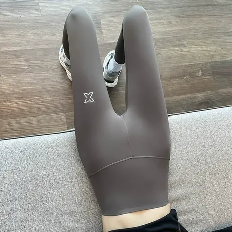 鲨鱼皮打底裤女外穿紧身高腰收腹提臀秋季芭比裤九分瘦腿瑜伽裤子图片