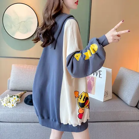 卫衣服2024年新款女装春秋季上衣春装宽松女士薄款外套中长款爆款图片