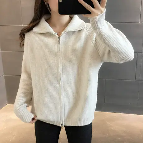 毛衣2024年新款女装春秋季春款春装女士针织开衫宽松百搭外穿爆款图片