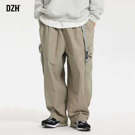 男士美式伐木工装裤男直筒宽松春季卡其色裤子2024年新款潮流百搭商品大图