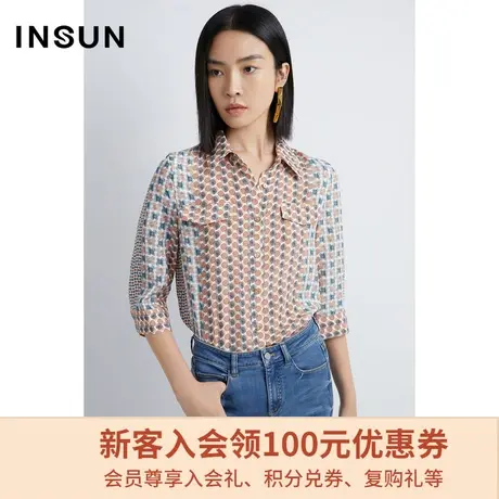 恩裳商场同款2022冬季衬衫女单上衣商品大图