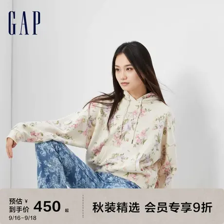 【LOVE SHACK FANCY】Gap女装秋季2023新款卫衣794555运动连帽衫图片