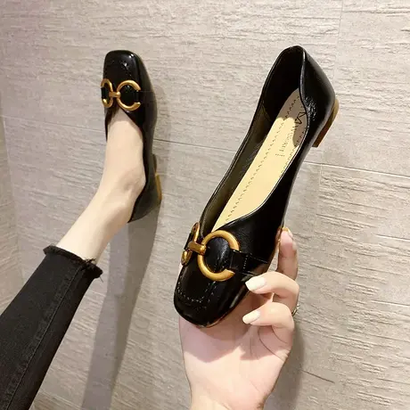 永希女鞋百搭软底孕妇鞋女2023年春季新款浅口温柔单鞋女工作女鞋商品大图