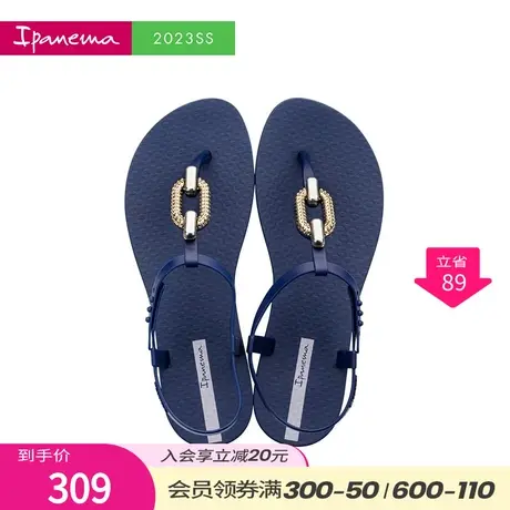 Ipanema依帕 海边度假夹趾凉鞋时尚女外穿夏季新款平跟舒适沙滩鞋商品大图