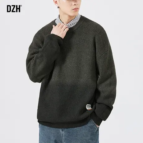 打底衫男冬季男士毛衣2023新款秋冬款内搭男高级感针织衫外套宽松商品大图
