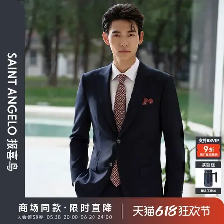 【商场同款】报喜鸟2025春季新款男士商务正装西服上衣西裤马甲男图片
