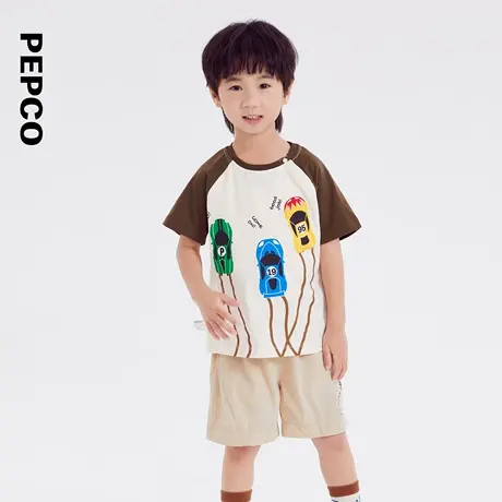 小猪班纳童装25年新款夏儿童圆领上衣小童男童短袖T恤宝宝夏季商品大图