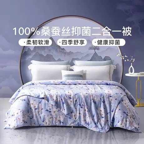 富安娜桑蚕丝被芯春秋被四季被冬季二合一子母被夏季空调被夏凉被商品大图