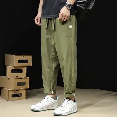 冰丝薄款休闲九分裤男宽松直筒轻薄裤子男士空调男裤2024夏季新款商品大图