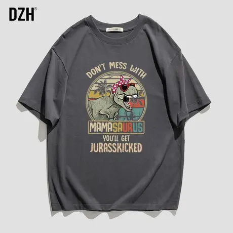 男士美式重磅t恤印花纯棉短袖男夏季宽松大码半袖潮牌ins上衣体恤商品大图