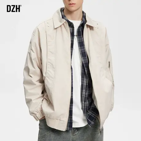 男士飞行员夹克男外套美式高级感男装2024年新款上衣春季衣服男款商品大图